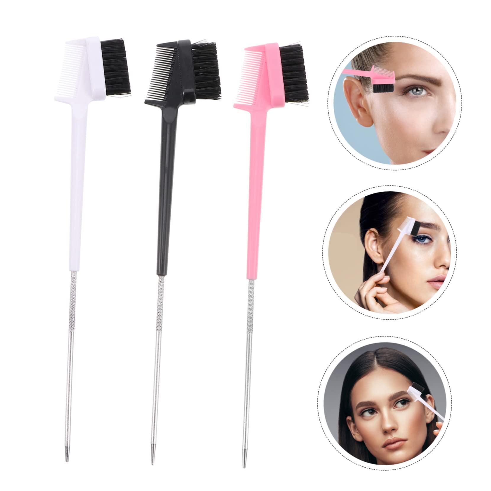 NOLITOY NOLITOY Eyebrow Brush Eyelash Brush 3-Piece Set Double-Ended for Shaping Cleaning