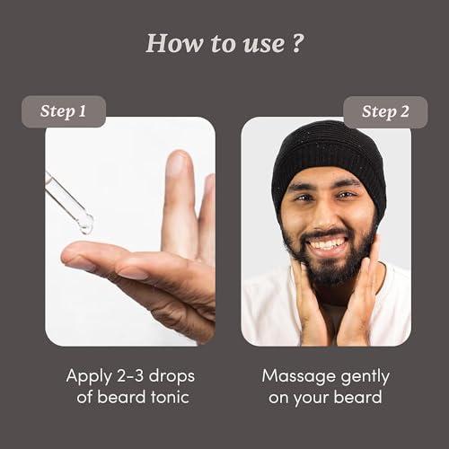india Gamium BeardGro Beard Growth Tonic for Men 30ml | 1.5% Aminexil, 4% Moringa, 4% Goksura & 2% LashLD | Thicker beard growth, Softens Beard 1.01 Fl Oz (Pack Of 1)