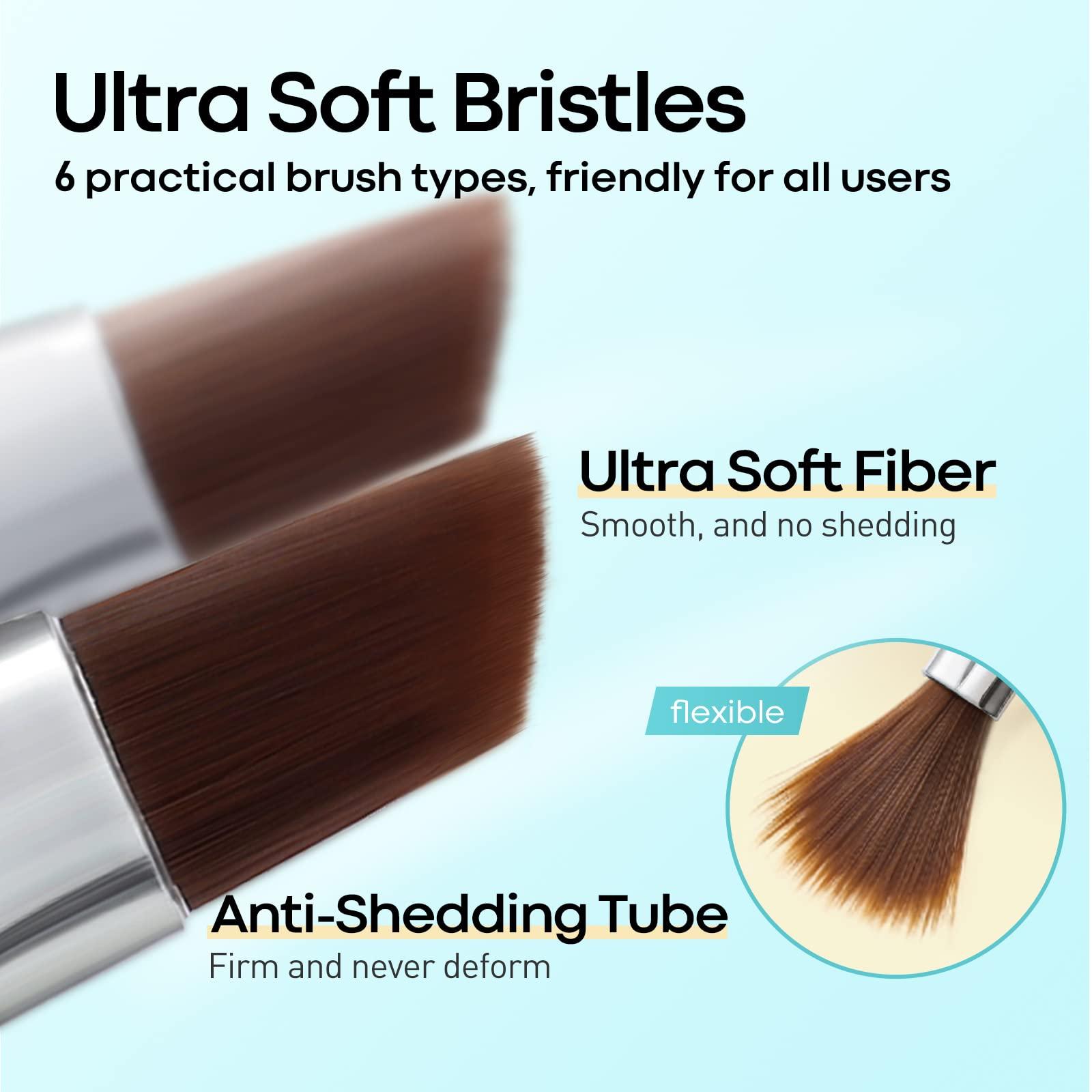 modelones Modelones Mini Cuticle Pusher and Nail Art Brush Set