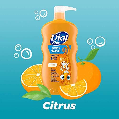 Dial Dial Kids Body Wash, Citrus, 24 fl oz (Pack of 4)