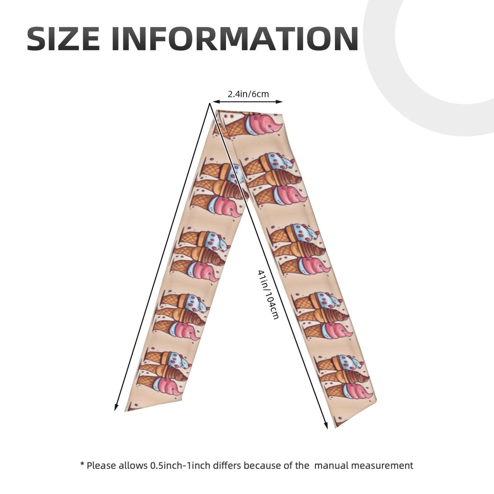 WZYWHJ WZYWHJ cartoon ice cream cone Prints Headbands,Sports Head Tie,Headband for Men and Women,Hair Band for Running Workout Football