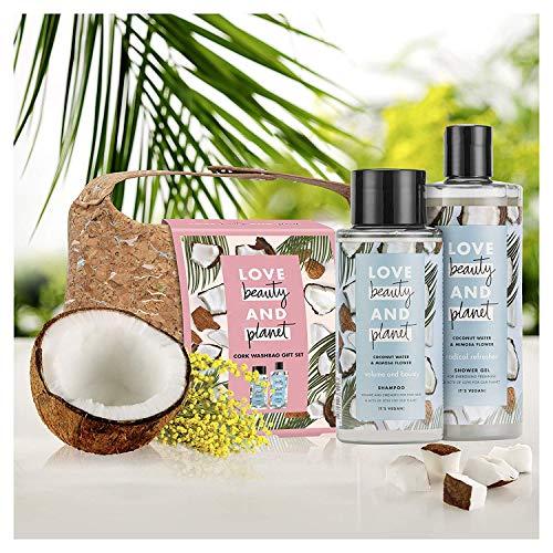 Unilever Love Beauty And Planet Fairly Farmed Cork Wash Bag Gift Set 2 Piece Gift Set 1