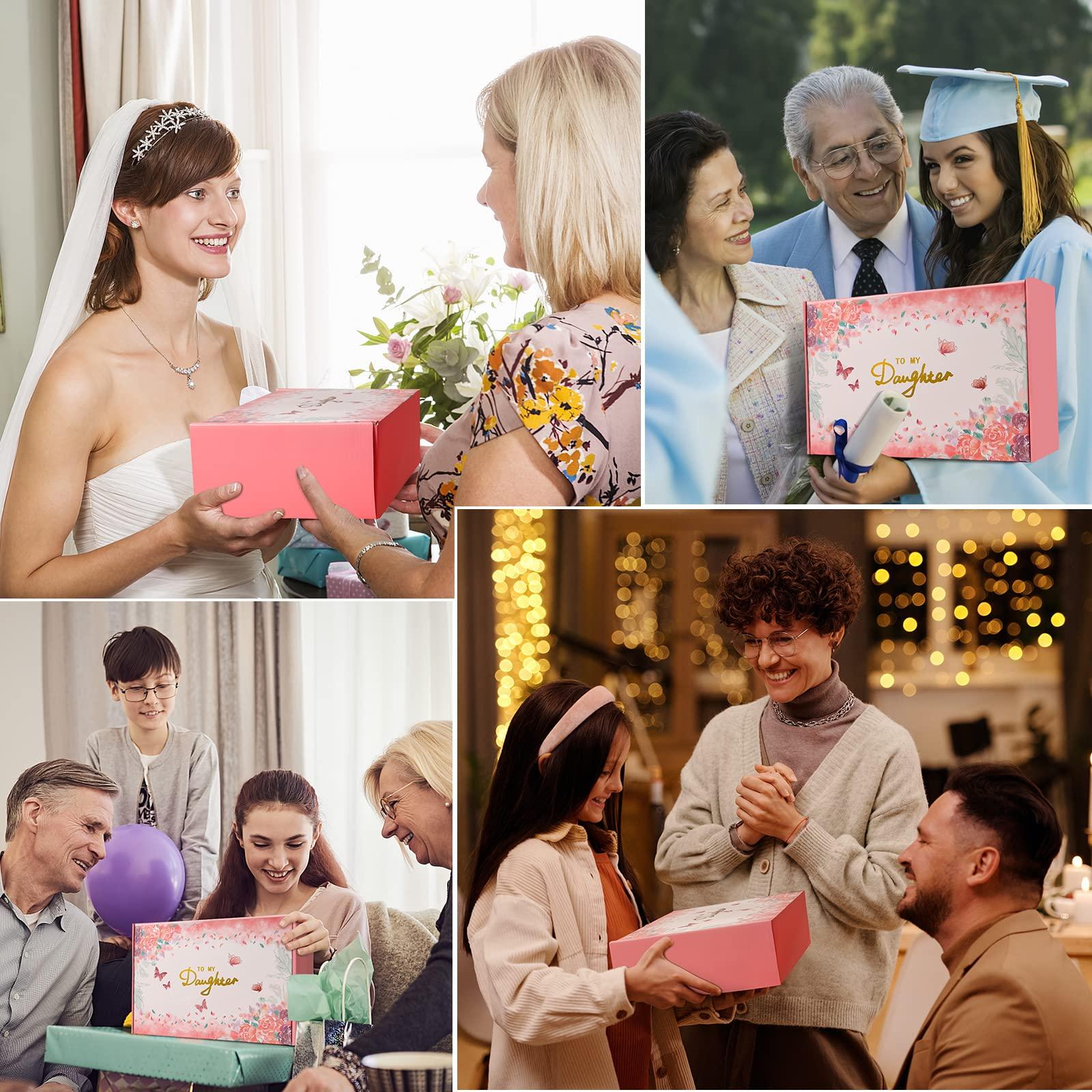 ELSEULAR Gift Box for Daughters, Birthday Gifts Basket for Grown Daughter Adult, SPA Gift Heartfelt Gift for Women and Girls from Mom Dad, Gift Sets for Graduation Congratulations Christmas Holidays Thank you