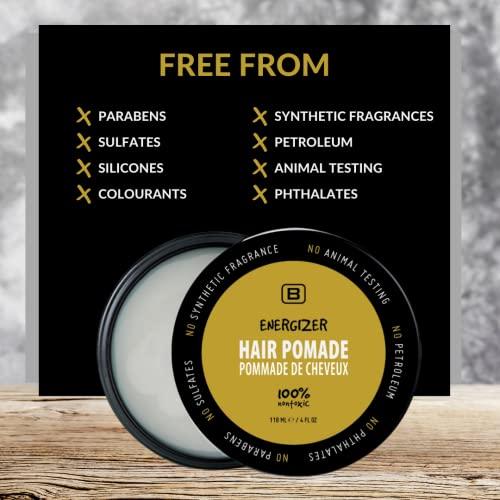 BOYZZ ONLY Black on White BOYZZ ONLY Black on White Energizer Hair Pomade - Vegan - EWG VERIFIED - all natural - Medium Hold - Vegan Friendly - Cruelty Free - Matte Finish