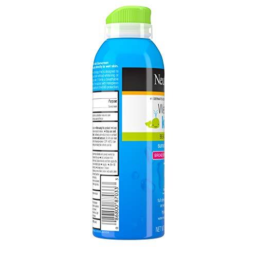 Neutrogena Neutrogena Wet Skin Kids Sunscreen Spray, Water-Resistant and Oil-Free, Broad Spectrum SPF 70+, 5 oz