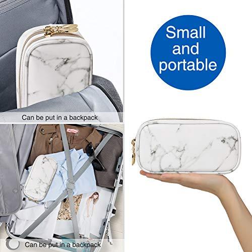 MONSTINA MONSTINA Makeup Bag for Women,Pouch Bag,Makeup Brush Bags Travel Kit Organizer Cosmetic Bag (cwhite)