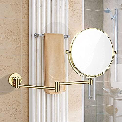 Suuim Vanity Mirror,Wall Mounted Makeup Mirror with 10X Magnification,8 inch Double Sided Vanity Magnifying Mirror,Cosmetic Mirror Shaving Mirror for Bathr