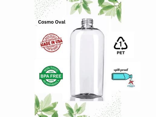 Generic Plastic Bottles 8Oz / 250mL with Disk Top Gold Cap, Pack Of 3 bottles filling Shampoo Conditioner Lotion Oils. PET plastic, BPA free, reusable, Travel Toiletries disinfecting liquid cleaning supplies.