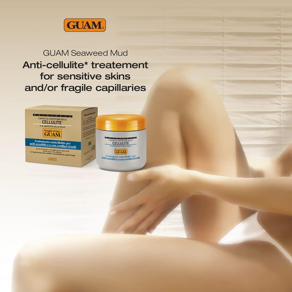 Guam Guam Anticellulite Body Wrap, SENSETIVE SKIN, Gentle Seaweed Body Wraps for Cellulite on Legs, Thighs, Skin Tightening, Professional Cellulite Removal Treatment, 500 gr Beauty