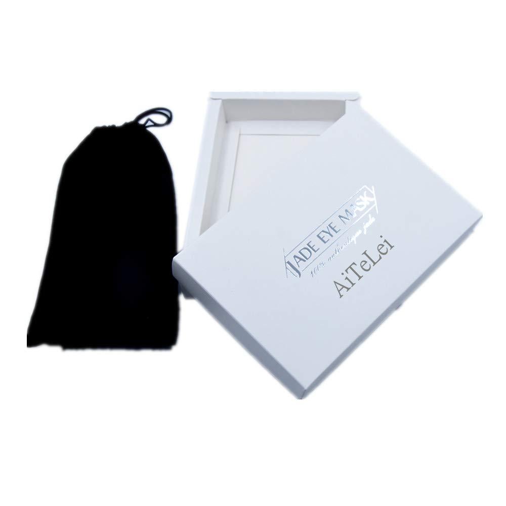 AITELEI AITELEI Natural Jade Eye Mask Anti-Aging Facial Sleeping Eye Mask Hot or Cold Therapy Blindfold for Puffy Eyes, eye masks for dark circles and puffiness Massage Tool