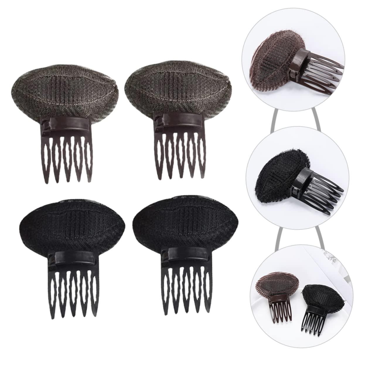 MERRYHAPY MERRYHAPY 6pcs Bangs Pad Hair Quiff Shaper Boar Bristle Hair Brush Volumizing Snap Ties Hair Claw Clips Hair Pins Base Hair Dryer Large Hair Clips Front Puff up Hair Clip Womens Plastic Abs