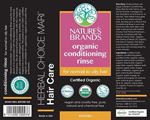 Nature's Brands Herbal Choice Mari Organic Conditioner, Normal to Oily Hair; 8floz