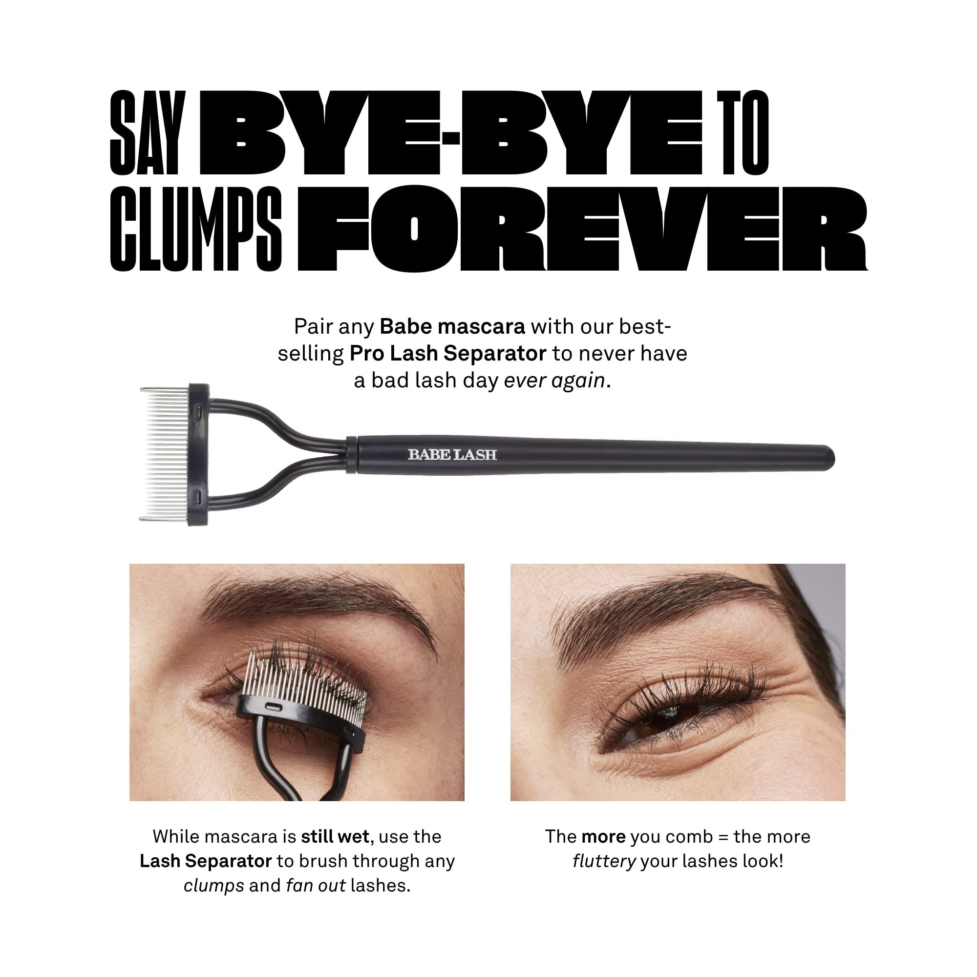 BABE ORIGINAL Babe Original Babe Lash Mascara - Smudge Proof, Long Lasting & No Clump Formula, Buildable Volume, Water Resistant, Dramatic Black