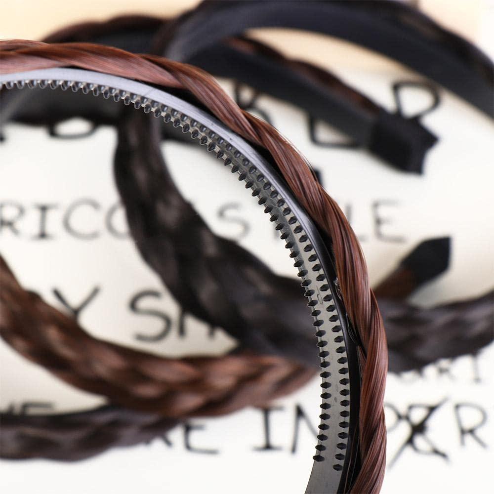 Kopida Kopida Ponytail Braided Hair Headband Hair Hoop Hair Accessories, Braided Headband Chunky Wide Hairband