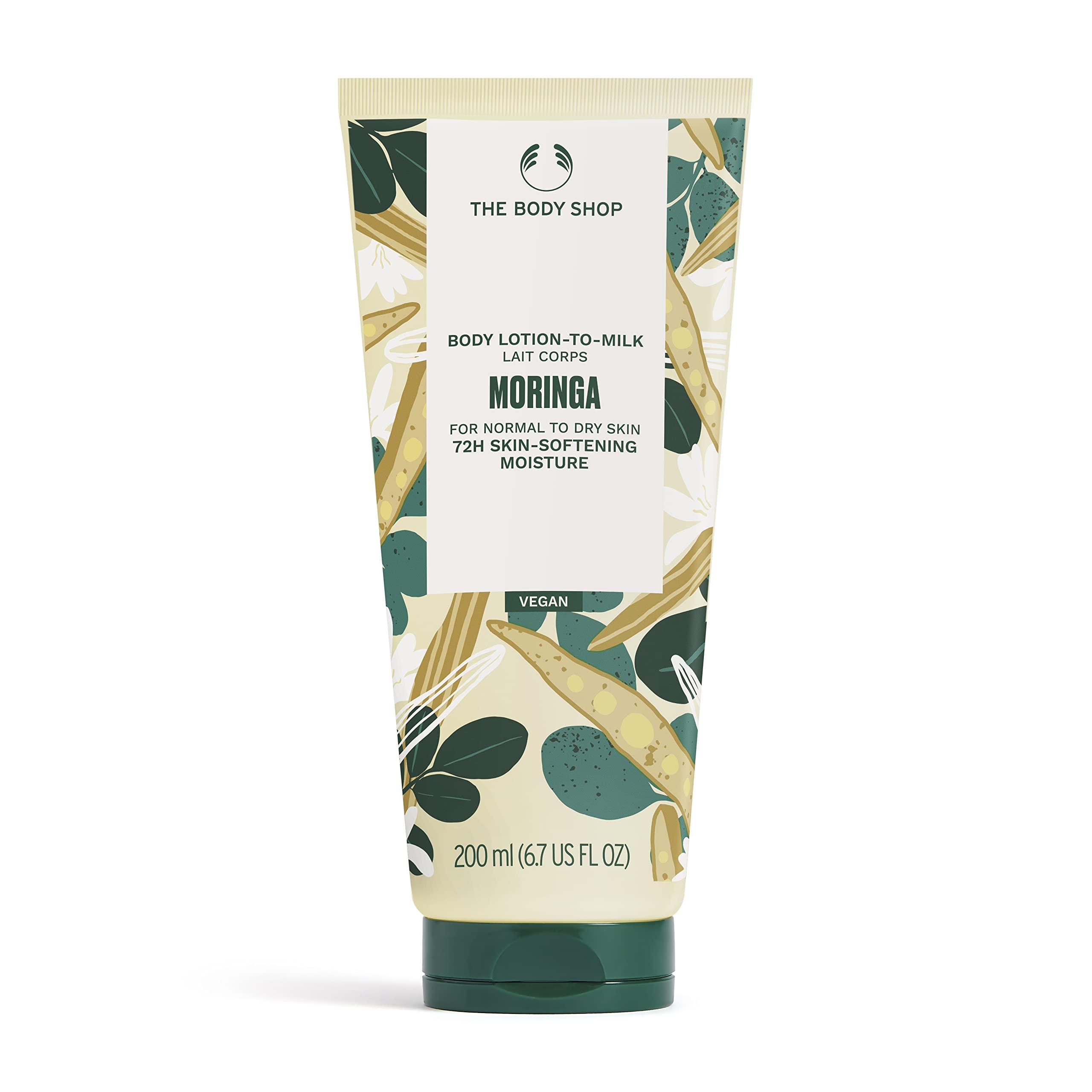 The Body Shop The Body Shop Moringa Body Lotion- Skin Softening Moisture For Normal to Dry Skin, Vegan - 6.7 Fl Oz