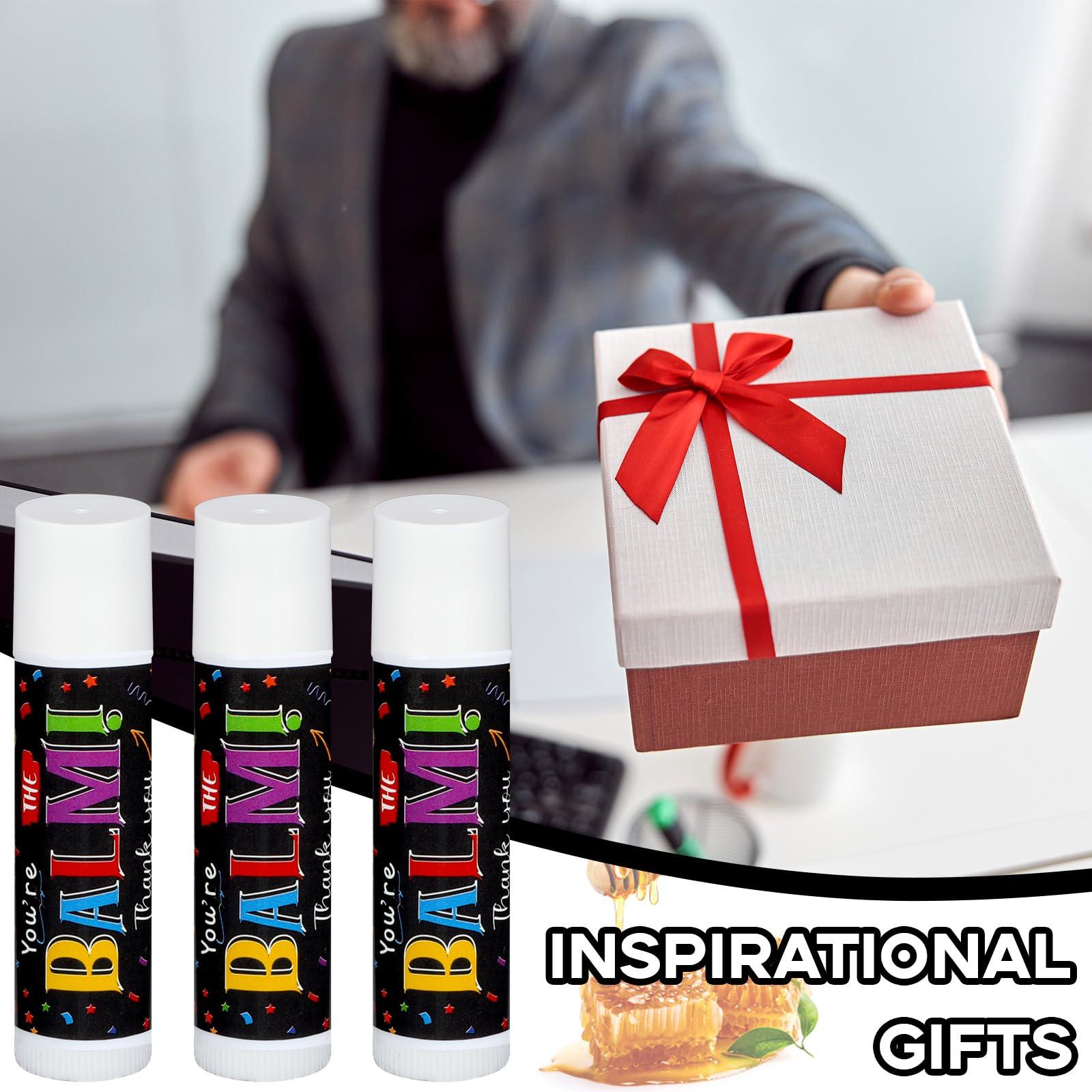 Dunzy Dunzy 100 Pack Employee Appreciation Gifts Bulk Lip Balms Favors Bulk Small Thank You Gifts Team Appreciation Inspirational Gifts for Women Men Coworkers Staff Teachers Nurses Team