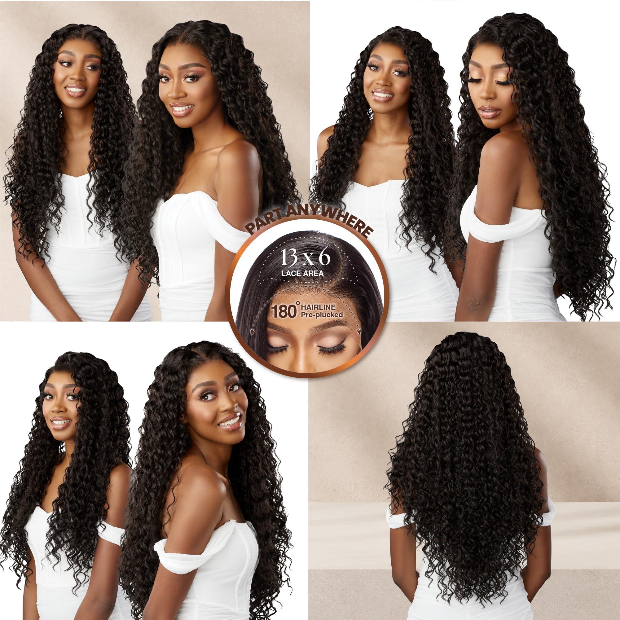 Sensationnel Sensationnel Bare lace 13x6 wigs - unit 5 lacefrontal glueless synthetic 180 degree preplucked hairline (CHBLONDE)