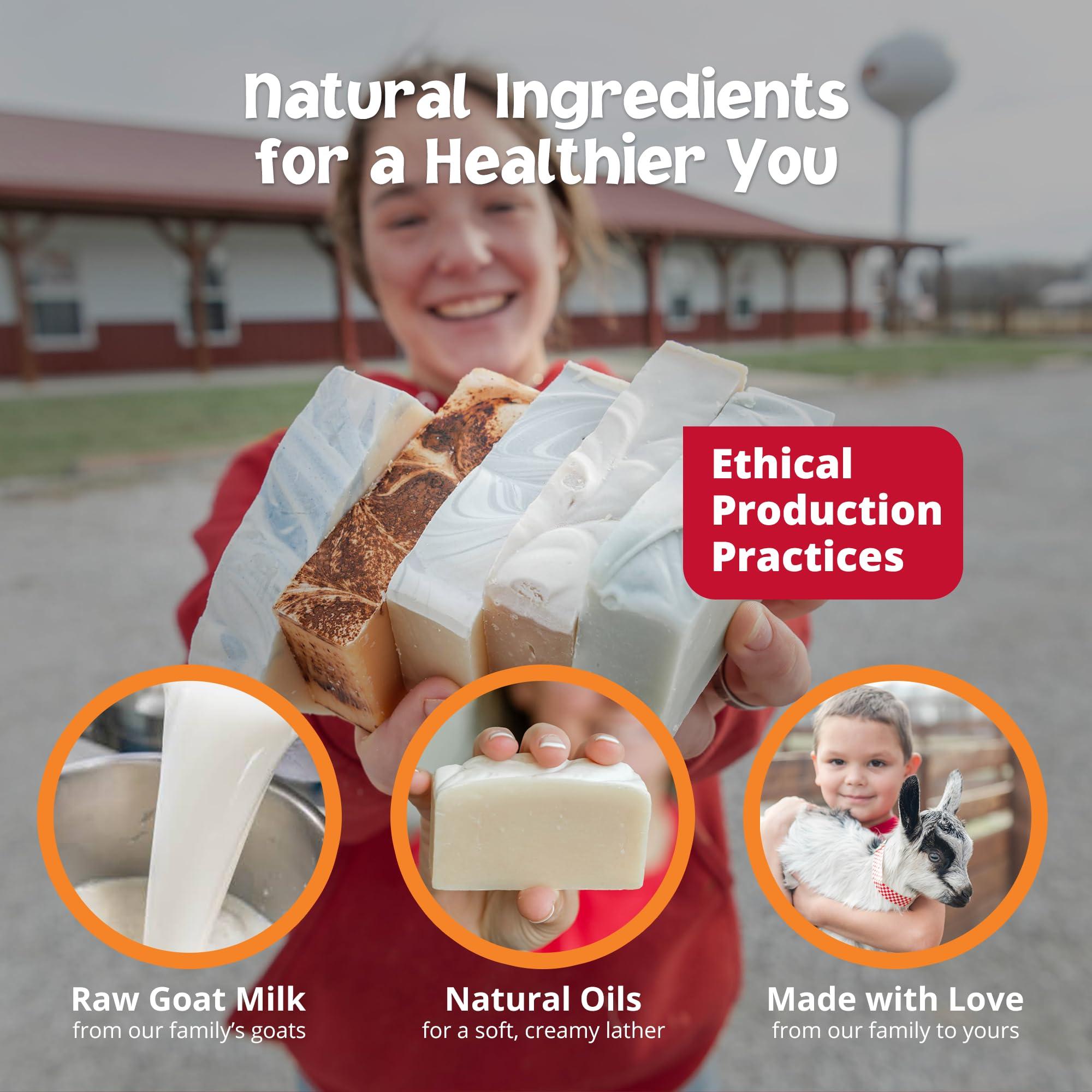 Goat Milk Stuff Goat Milk Stuff Goat Milk Soap - OCEAN SOAP | Handmade All-Natural, Goat Milk Soap Bars for Dry Skin Relief, Body & Face Wash for Men and Women, Bar Soap (Box of 2)