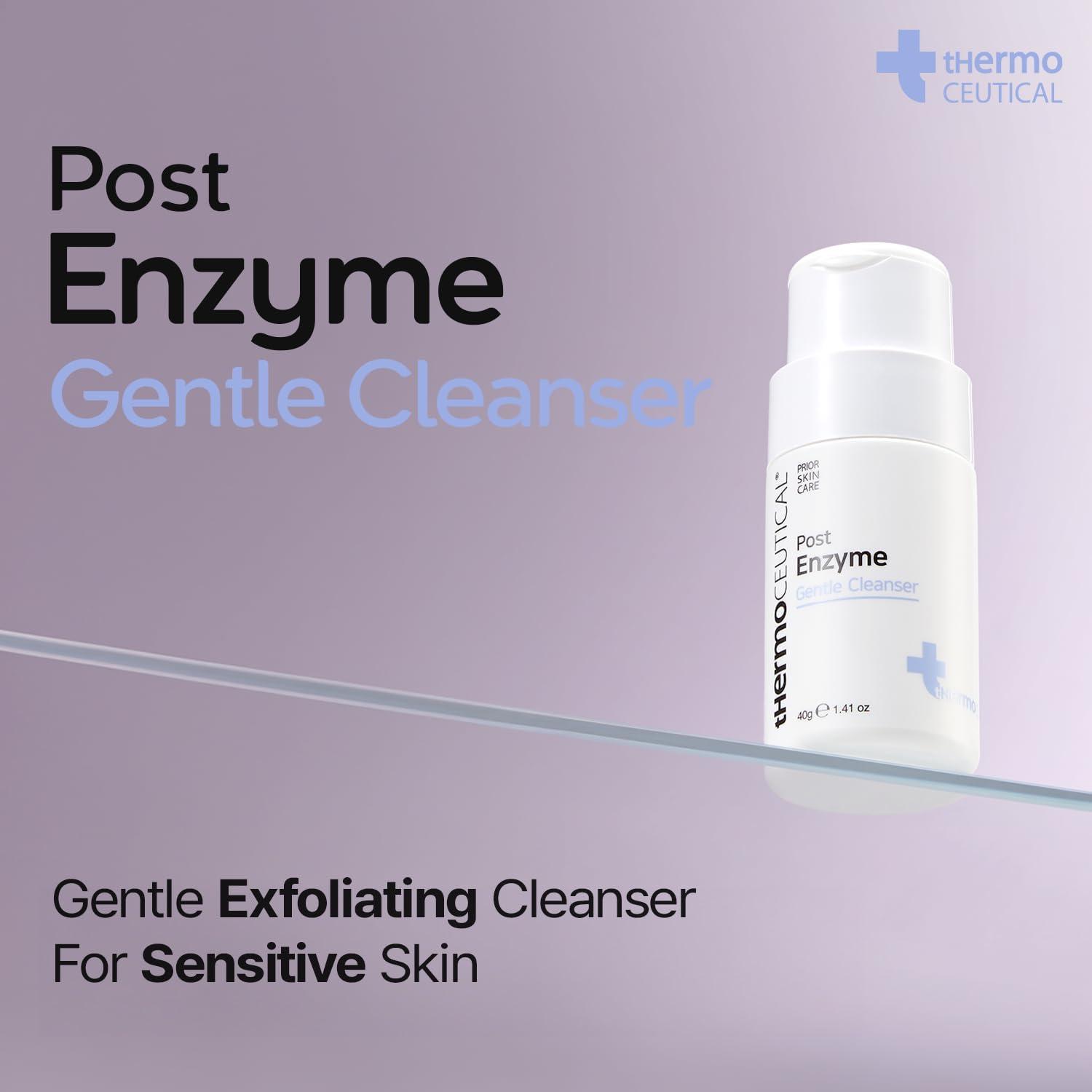 tHermoCEUTICAL tHermoCEUTICAL Post Enzyme Gentle Cleanser - Daily Exfoliating Face Wash, Facial Scrub Exfoliator with Papaya Enzyme Powder, 1.4 fl.oz