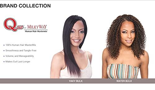 Que by MilkyWay Human Hair Braids Milky Way Que Water Bulk (18 Inch Pack of 2, 1)