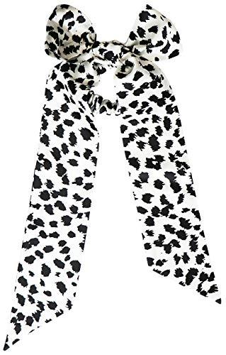SLIP Slip Silk Ribbon & Scrunchie Set, Black Leopard