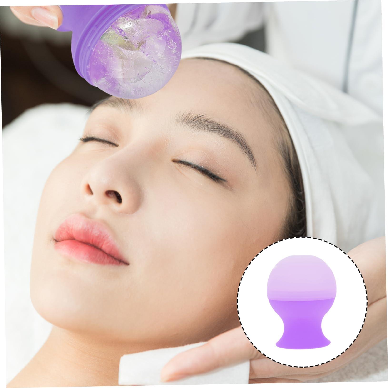 FOYTOKI FOYTOKI Ice Cube Tray Skin Care Massager Massage Tool Ice Face Cube Facial Massager Roller Skin Care Tools Face Tools for Skincare Skin Ice Roller Skincare Tools for Face Purple