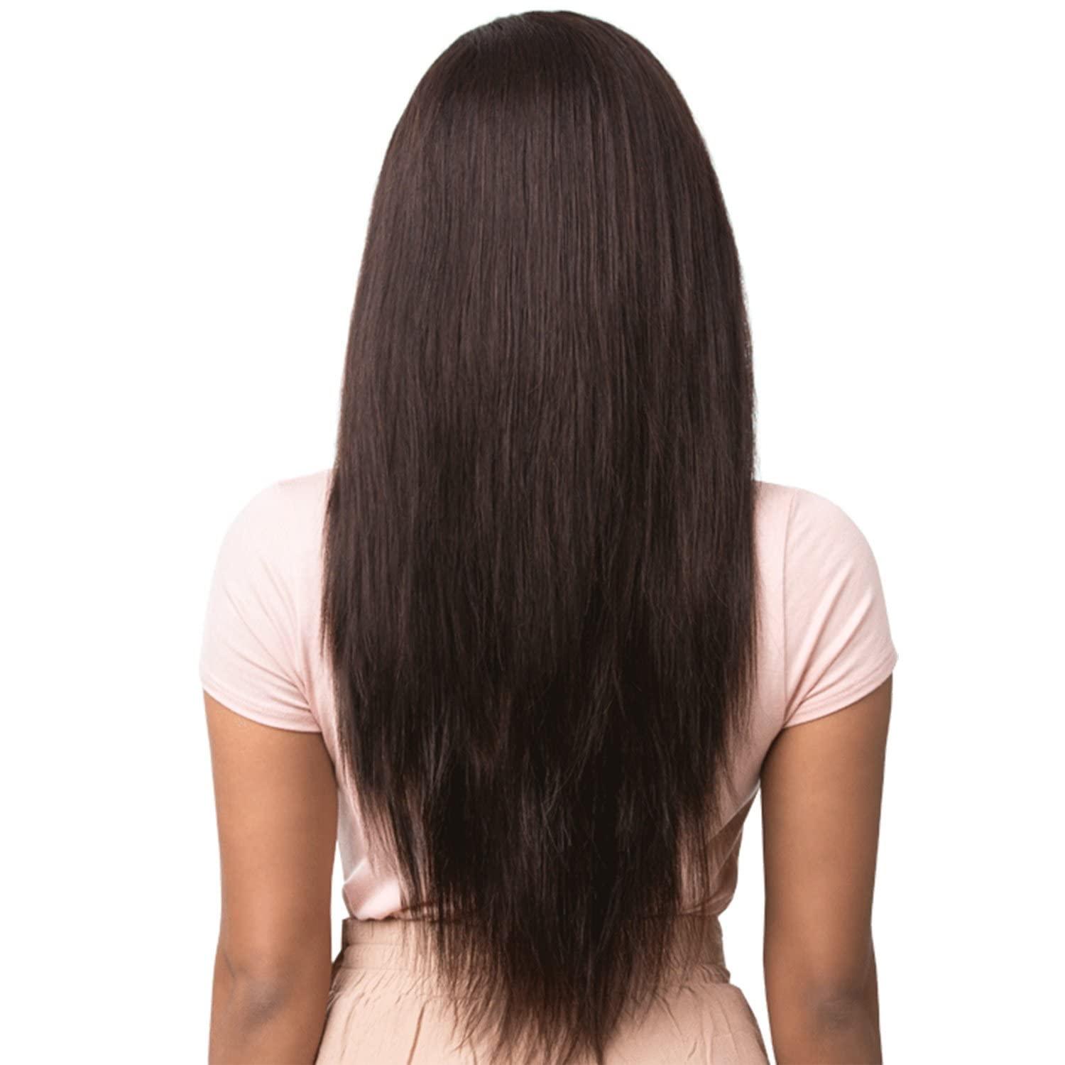 Sensationnel Sensationnel Virgin Remy Human Hair Weave Bare&Natural Straight+13\"x4.5\"Closure (10\"+12\"+14\", NATURAL)