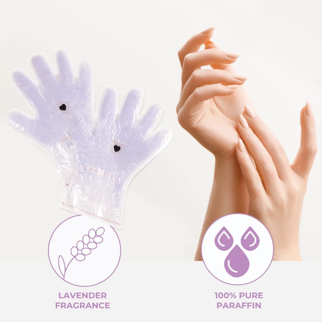 Paraffin Wax Works Paraffin Wax Works 10-Minute Paraffin Hand Treatment, Relaxing Lavender, Spa and Home Treatment Gloves, One-Pair