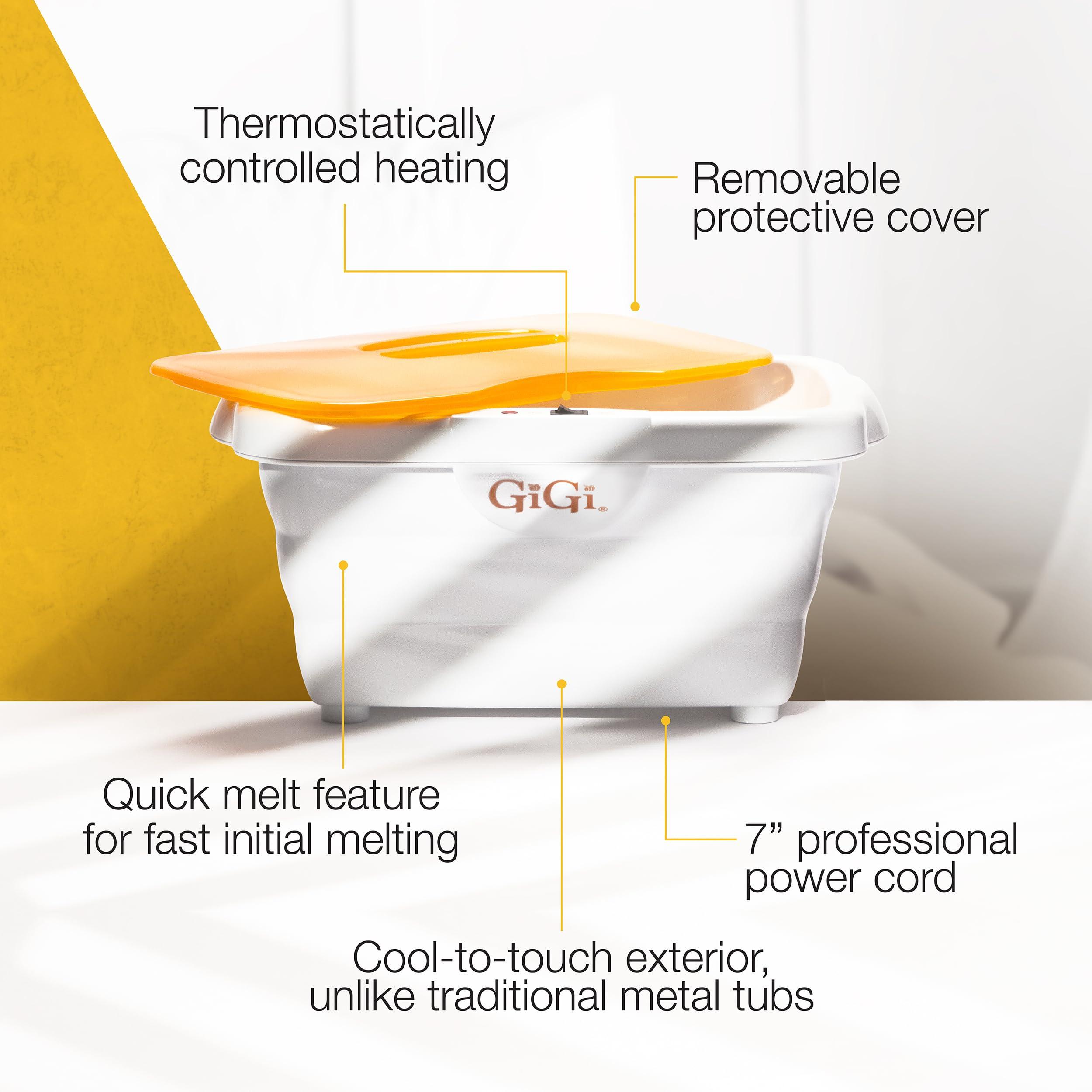 GiGi GiGi Paraffin Wax, Digital Paraffin Wax Bath for Hand and Foot Therapy, with Peach Paraffin Wax, 6 lbs.