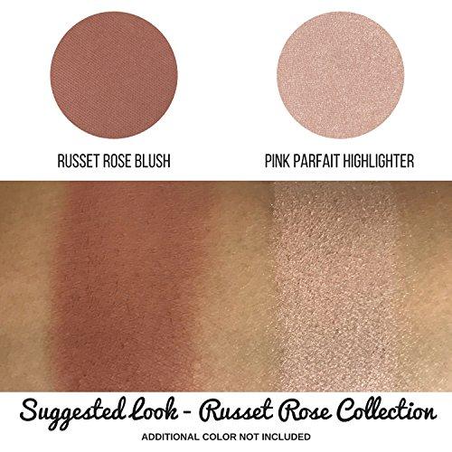 Beauty Junkees Russet Rose Brown Matte Powder Blush - Highly Pigmented Blusher Makeup, Cheek and Face, Magnetic Refill Pan, Professional Quality Make Up, Paraben Gluten Cruelty Free Cosmetics Beauty Junkees [37mm]