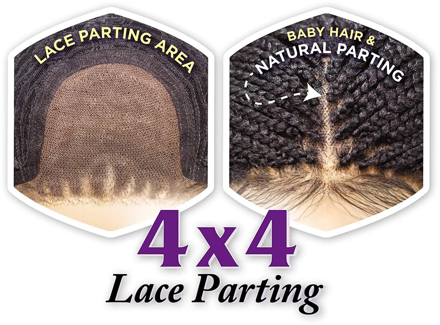 Sensationnel Sensationnel Synthetic Cloud 9 4x4 Part Swiss Lace Front Wig - BOX BRAID LARGE (T1B/27)