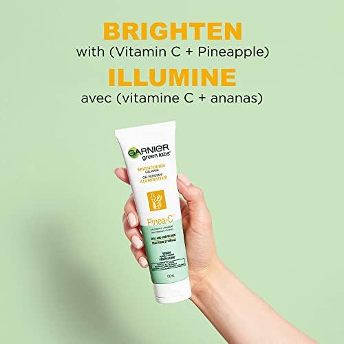 Garnier Garnier SkinActive Green Labs Brightening Gel Washable Cleanser with Vitamin C and for Dull and Uneven Skin 4.4 Packaging May Vary, Pinea-C, Pineapple, 13.2 Fl Oz