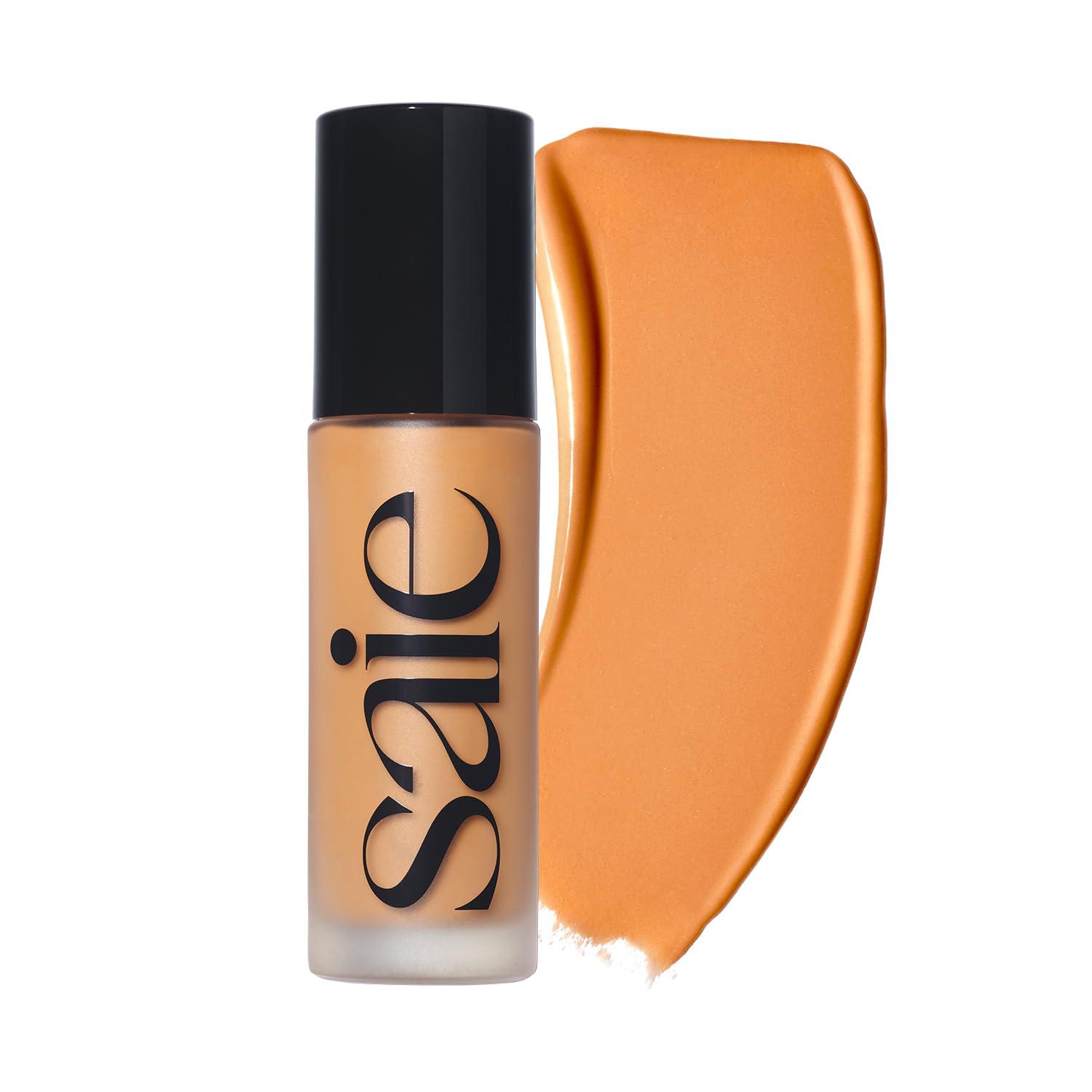 Saie Saie Glowy Super Skin Tint Liquid Foundation - Hydrating Serum Foundation with Lightweight, Medium Coverage - Formulated with Hyaluronic Acid to Hydrate, Brighten and Plump - Shade 22 (1.01 oz)