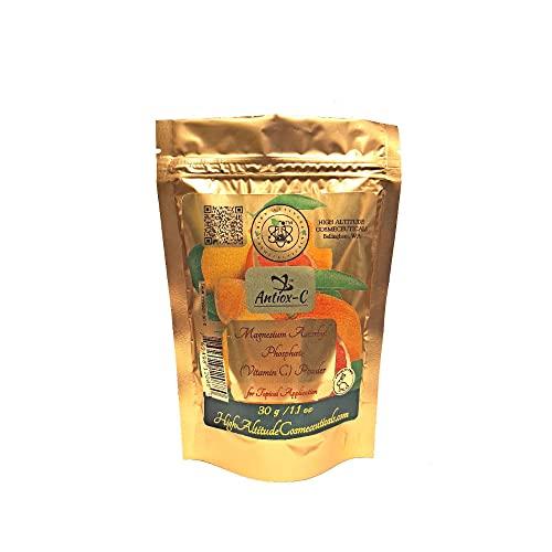 ANTIOX-C 30 g (1.1 oz) ANTIOX-C™ Pure Magnesium Ascorbyl Phosphate Powder - Cosmetic, Antioxidant, Beauty, Anti-Aging - Make DIY Vitamin-C Serum