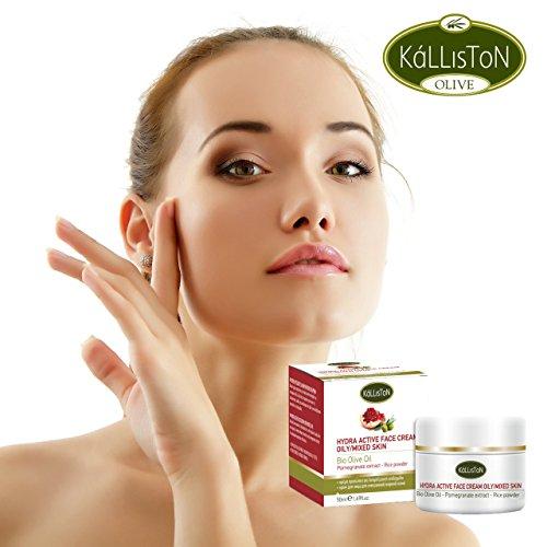 Kalliston Kalliston | Hrydra Active Face Cream & Anti-Wrinkle Cream | For Oily Skin | Uses Bio Active Olive Oil | Made in Ancient Crete, Greece | 1.69 oz (Pack of 2)