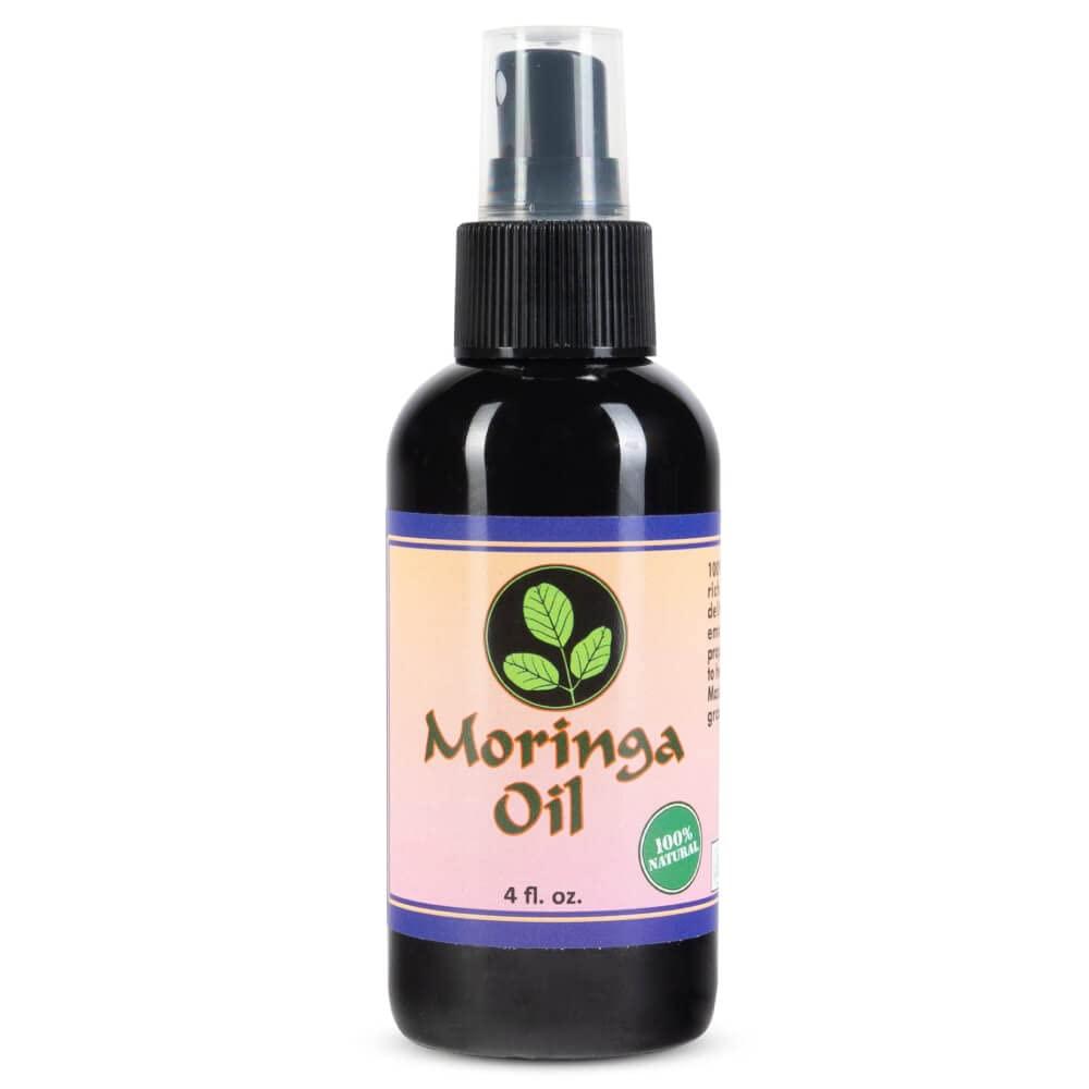 Moringa Energy Life Moringa Energy Life Moringa Oil 4 oz 100% Pure Moringa Seed Oil, Cold-Pressed for Face, Skin and Hair, Body, Oil
