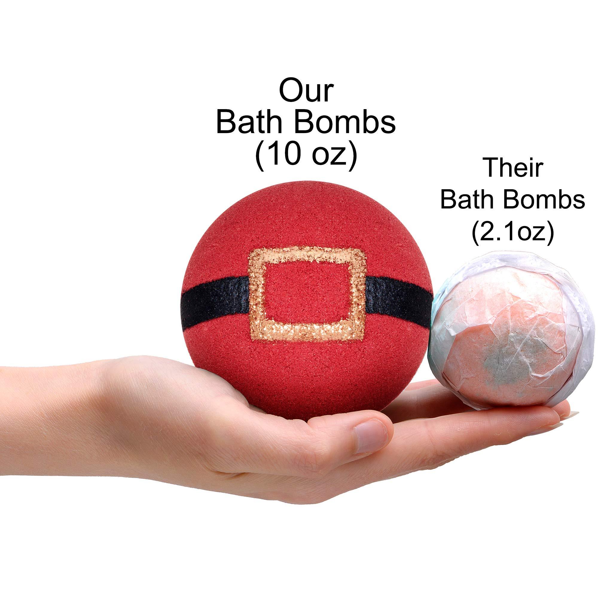 Jackpot Candles Bath Bomb with Surprise Jewelry Inside Handmade Xmas Santa Bath Bombs with Ring Inside Size 6 Bath Bombs for Women