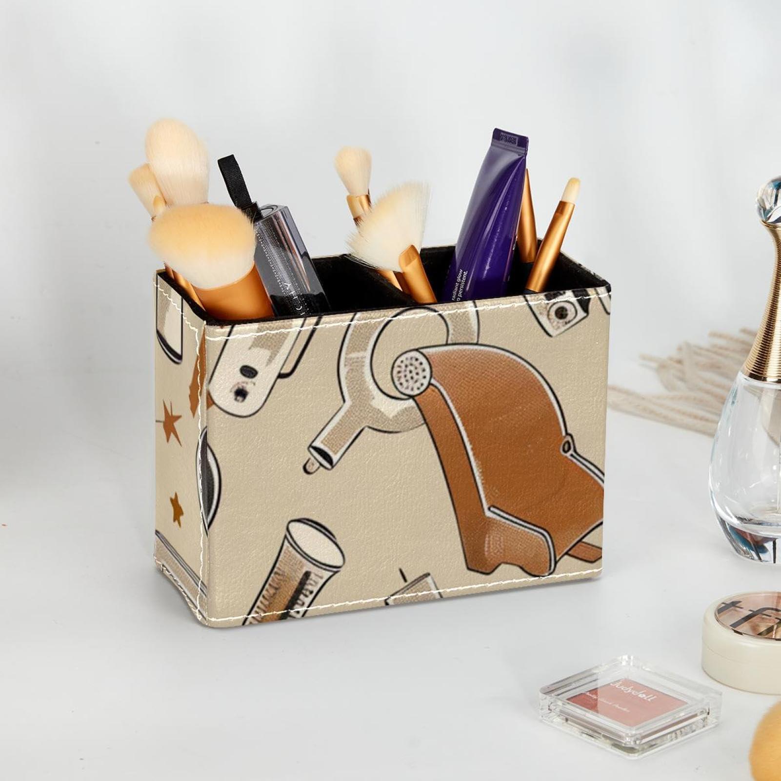 FNETJXF FNETJXF Office Organization, Make Up Brush Holder Organizer, Pencil Organizer, Movies Tool Pattern Retro, Office Supplies Desktop Organizer