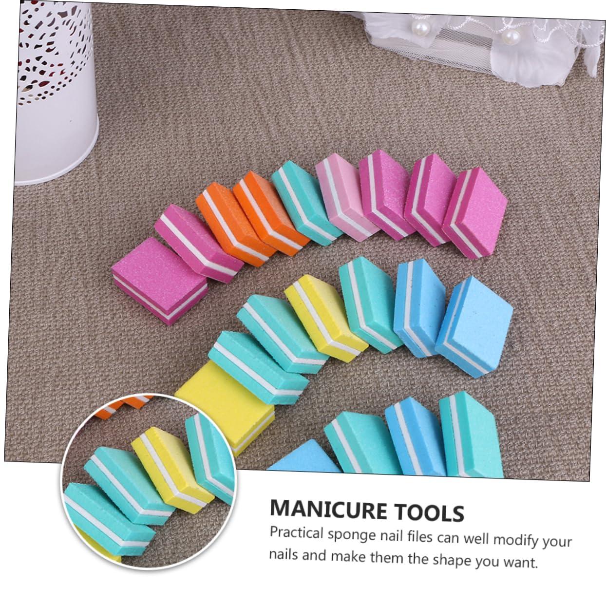 SOESFOUFU SOESFOUFU Nail File Set 10pcs Mini Nail Files and Buffers Sponge Nail Art Tool for Nail Sanding