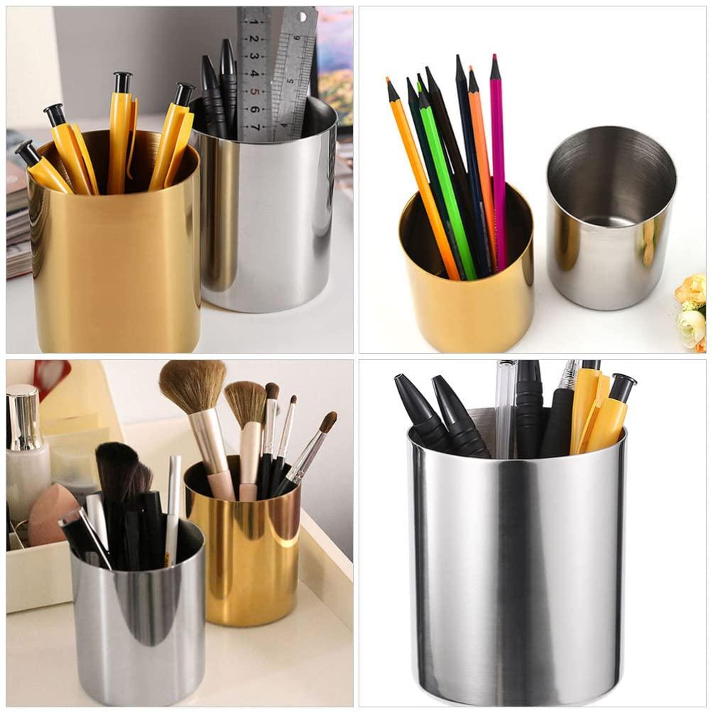 Operitacx Operitacx Metal Makeup Brush Holder Makeup Brush Organizer Makeup Brush Holder for Vanity Pen Organizer Makeup Organizer Pencil Holder Vanity Organizer Skin Care Product Holder Pen Container