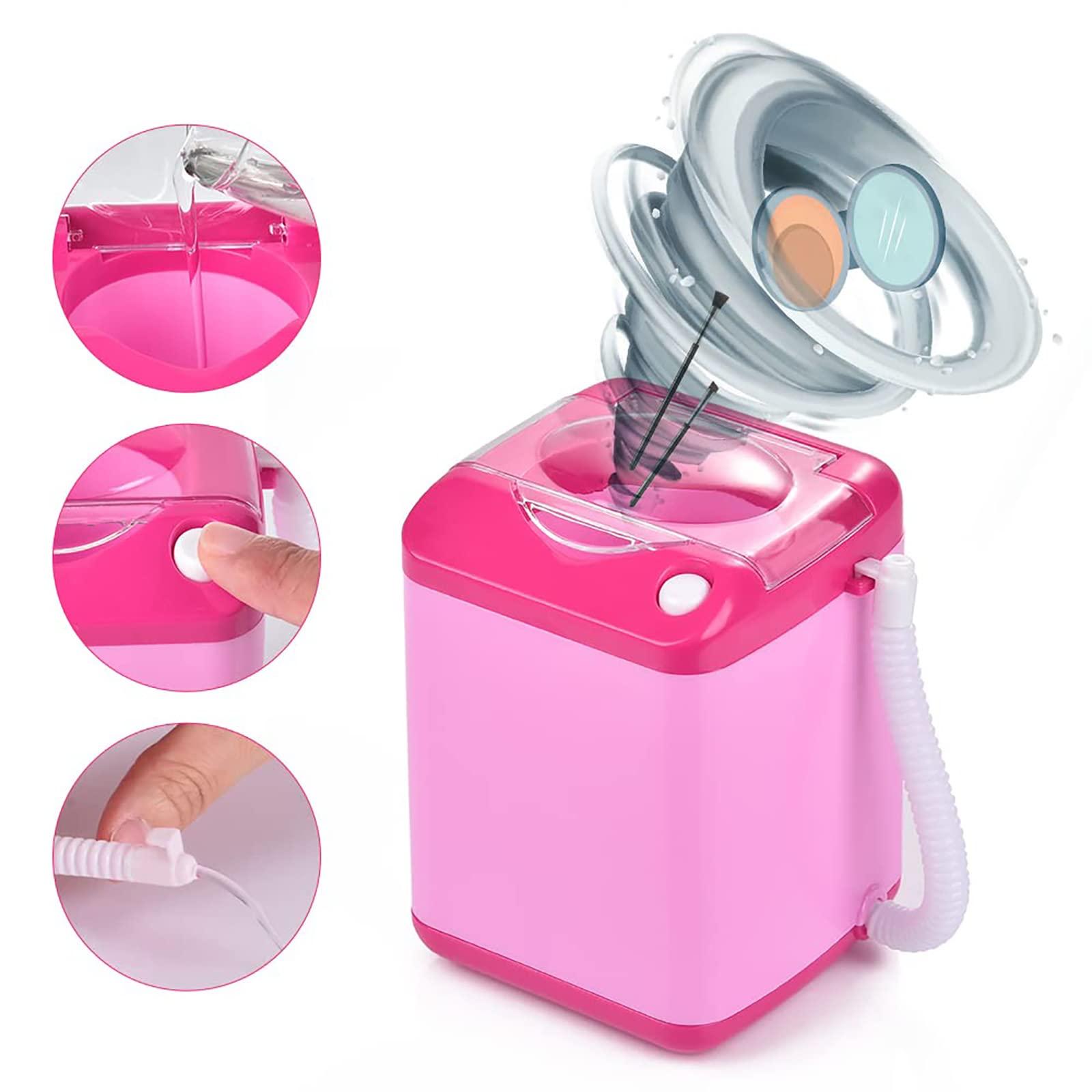 Ldbuejiaja Makeup Brush Cleaner Dryer Cosmetic Sponge Washing Machine For Make Up Brushes Powder Puff Washer Electric Makeup Brush Cleaner And Dryer