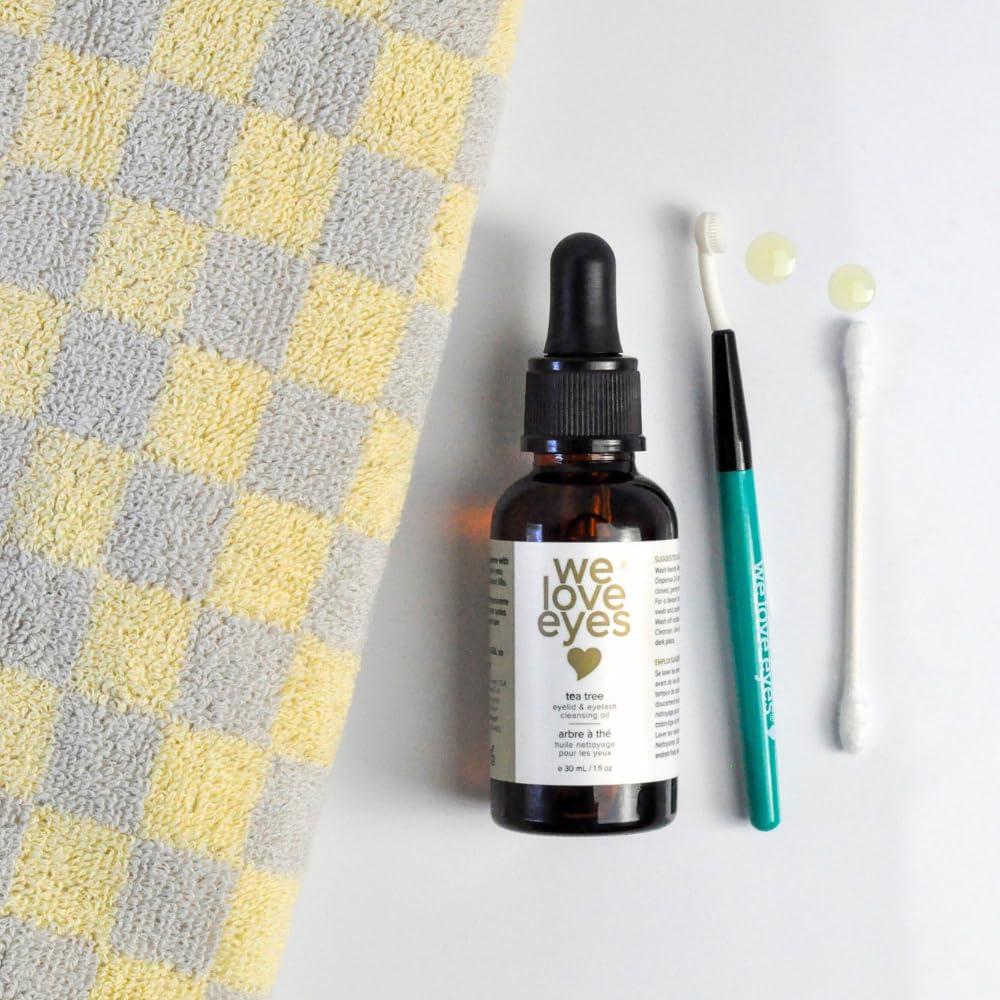 We Love Eyes We Love Eyes - The Eyelid Scrub Kit - All Natural Tea Tree Eyelid Cleansing Kit (Cleansing Oil 30 ml & Foaming Cleanser 50 ml) Paraben & Sulfate Free - Made in USA
