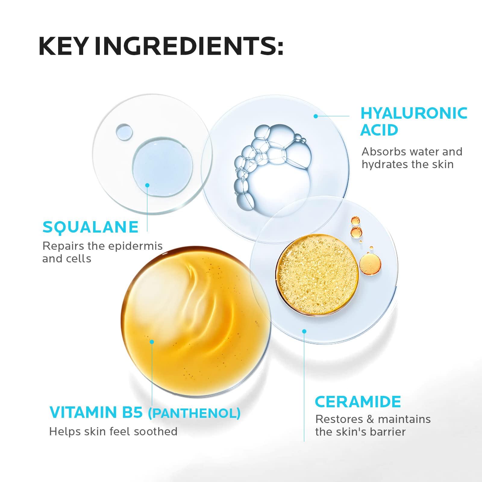 ZealSea ZealSea Face Moisturiser Lotion with Hyaluronic Acid & Ceramide & Aloe Vera, Hydration Moisturiser for Normal To Dry Sensitive Skin, Facial and Body Hydrating Moisturizing Cream - 290 ml