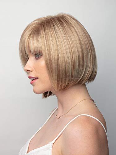 Rene of Paris & Maxwigs Scorpio Wig Color Auburn Sugar-R - Noriko Wigs 6.25" Short Bob Straight Sleek Bangs Synthetic Hair Avg Cap Orchid Collection Sexy Modern Fringe Bundle MaxWigs Hairloss Booklet