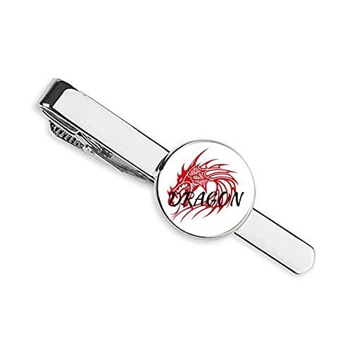 OFFbb-USA Eastern Western Wings Mythical Animal Dragon Necktie Tie Clip Bar Gift Business Man