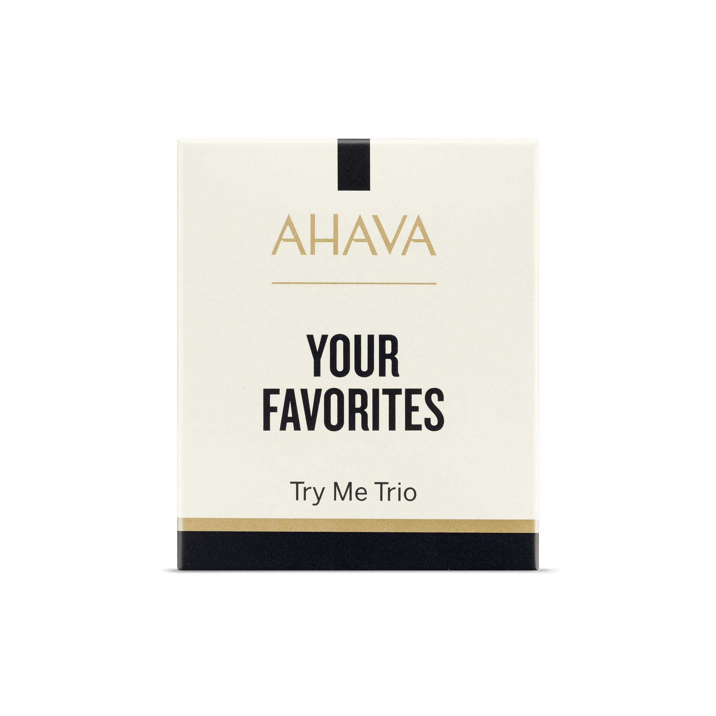 AHAVA AHAVA Your Favourites Sachet Kit- OsmoterTM Concentrate Hydrating Cream 3ml, Extreme Eye Cream 2ml & Hyaluronic Acid Serum 3ml- Hydrates, Firms & Maintains Moisture Level, Reduce Wrinkles with Osmoter