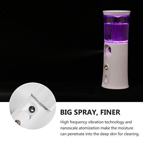 Healifty Healifty Portable Face Steamer Mini Facial Steamer 30ml Handy Facial Facial Mister Portable Moisturizing Mist Sprayer for Face Moisturizing Hydrating Portable