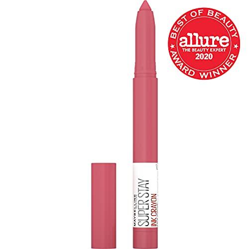 Maybelline New York Maybelline Super Stay Ink Crayon Matte Longwear Lipstick Makeup, 145 Break The Ceiling, 0.04 oz