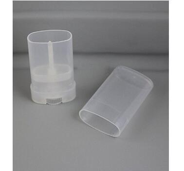 ericotry 10Pcs 15 ML Empty Plastic Oval Deodorant Containers Lip Gloss Balm Tubes for DIY