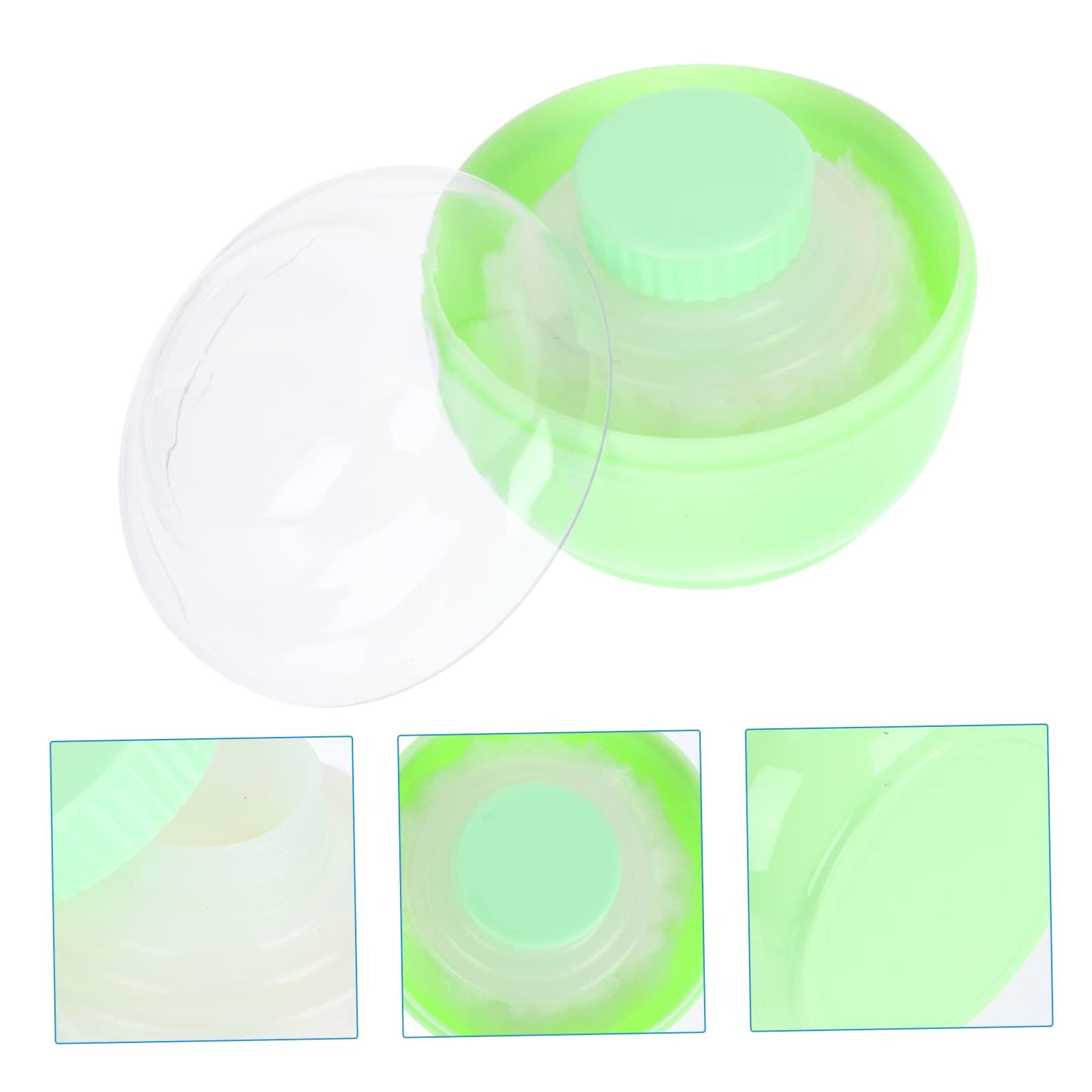 Beatifufu Beatifufu Child Powder Puff Box Set 2 Empty Containers for Dusting Pressed Powder for Summer